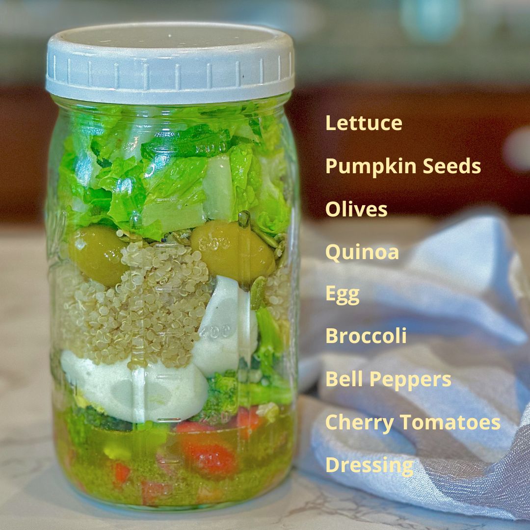 Brain-Healthy Mediterranean Salad Jar 