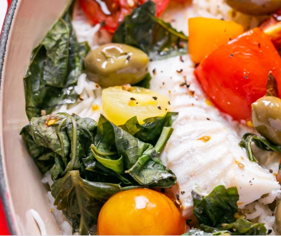 One Pot White Fish and Rice