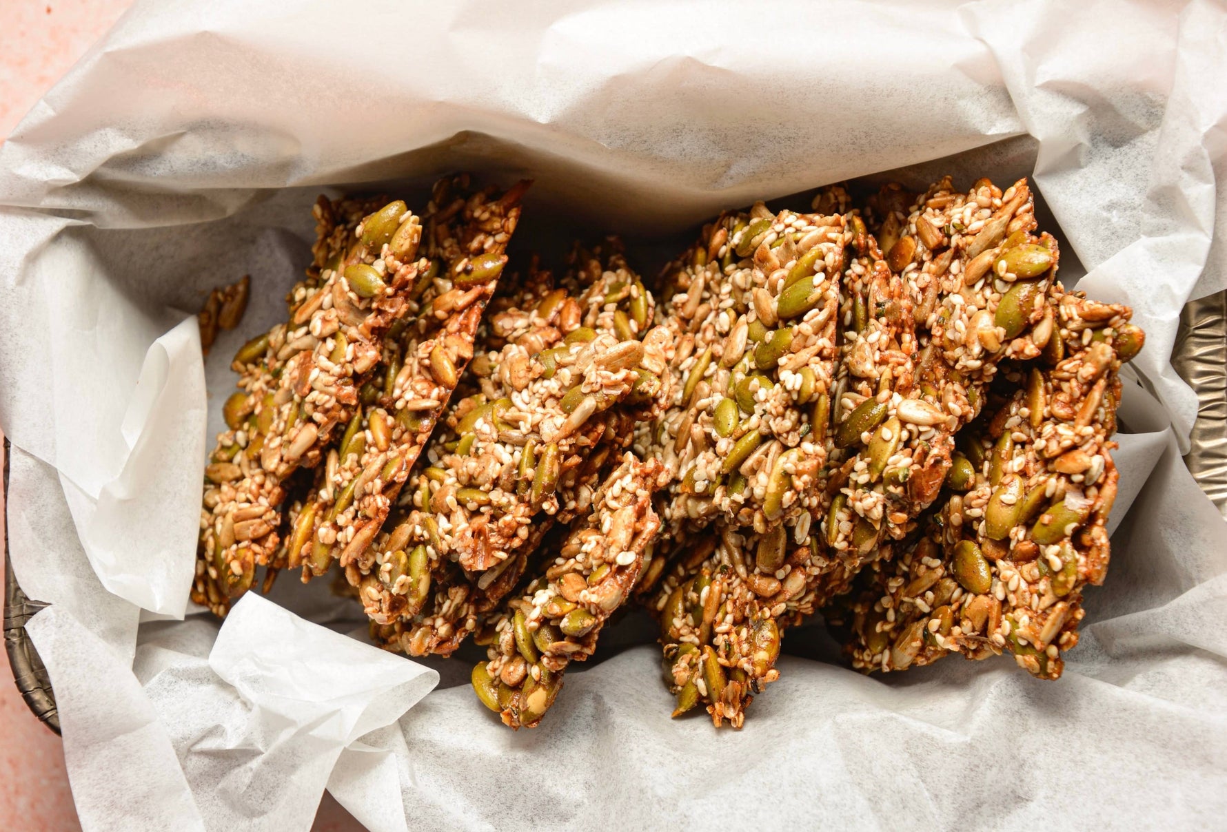 Crunchy and Nutty Seed Brittle