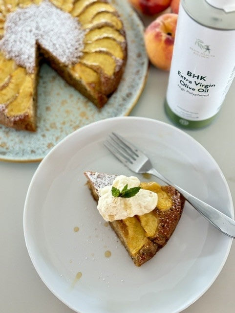 Nutty Peach Cake